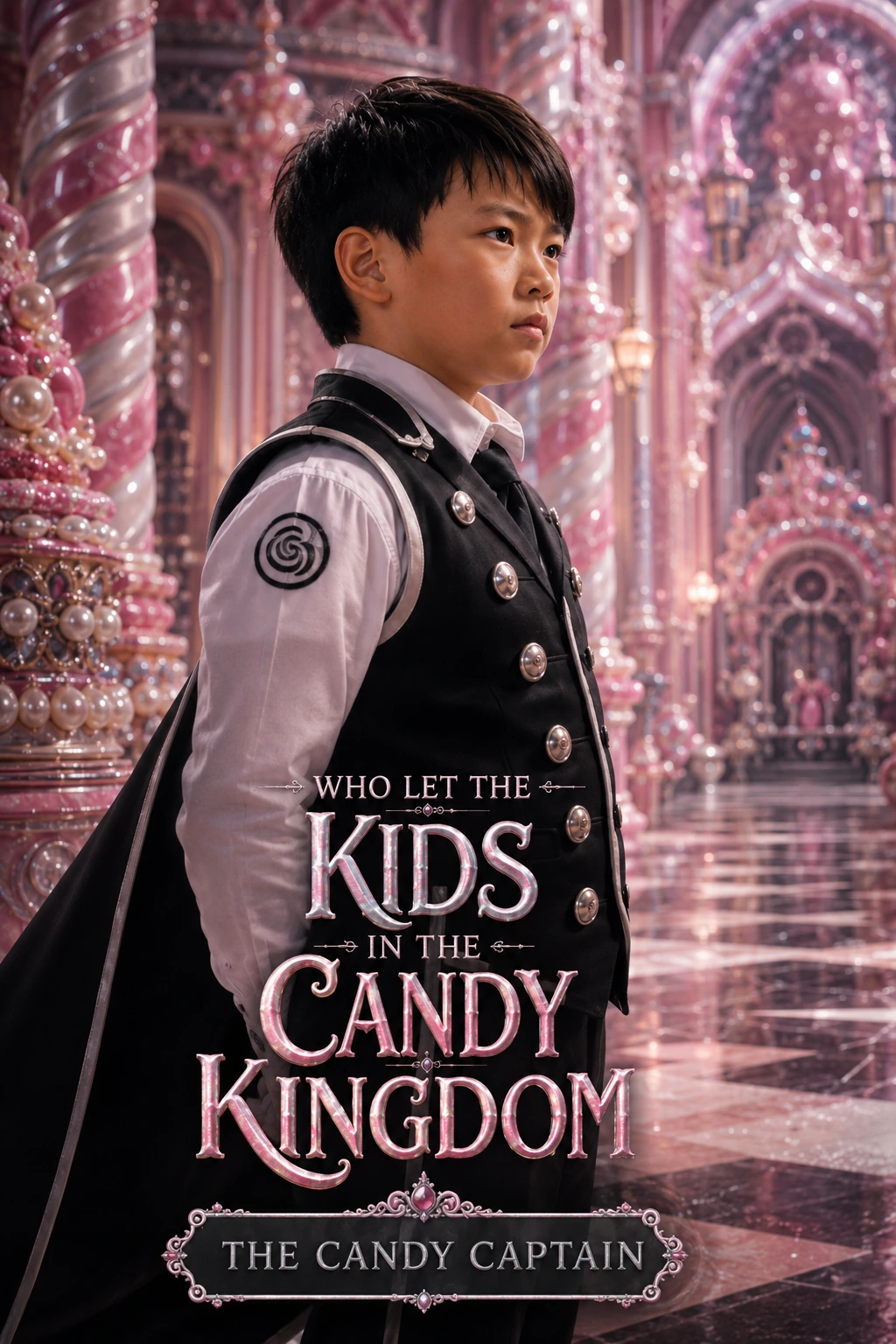 Le Candy Captain dans un palais rose nacré.