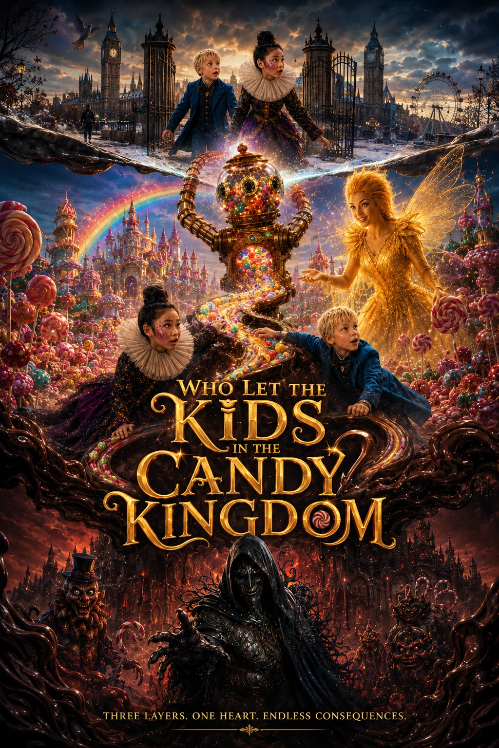 Affiche conceptuelle d’ensemble de Candy Kingdom.